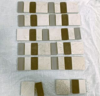 Azulejos de mosaico de mármol