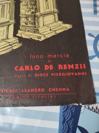 Spartito Italia Imperiale - Carlo de Renzis 1936