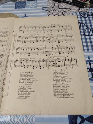 Spartito Italia Imperiale - Carlo de Renzis 1936