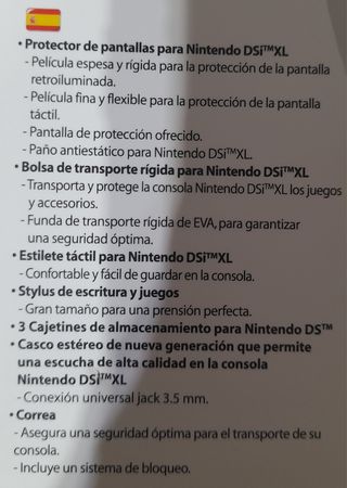 Oferta.NUEVO. Bigben DSi XL: Funda + accesorios