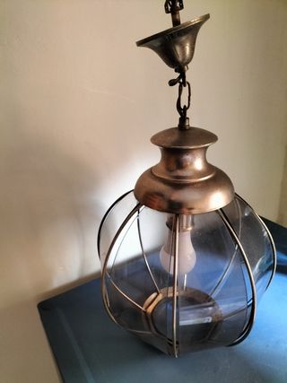 Lampara ceramica vintage años 70