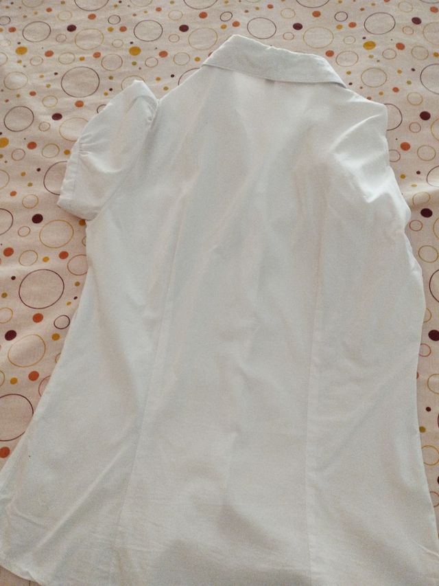Camisa blanca mujer XL talla más bien L