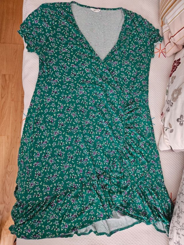 Vestido flores - verde, multicolor