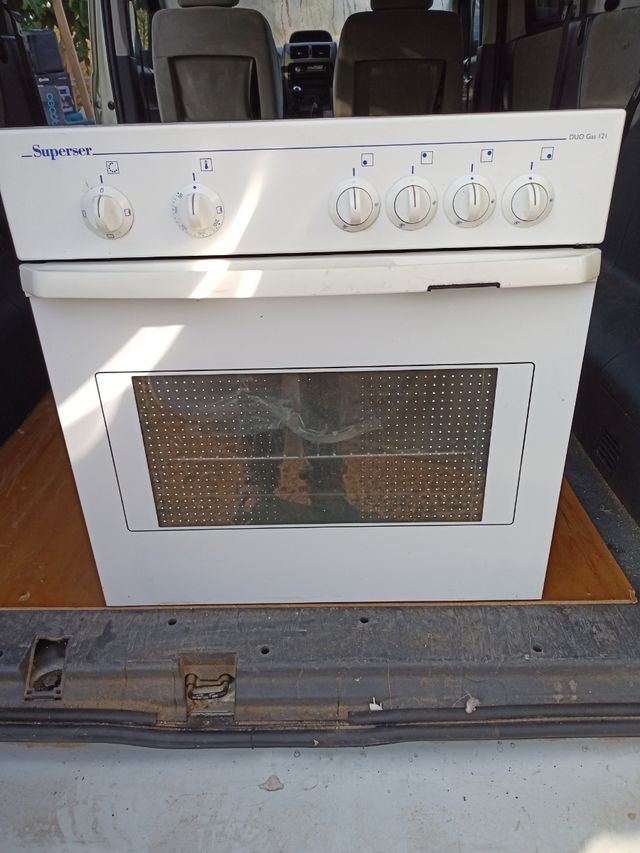 Horno eléctrico + placa gas Superser