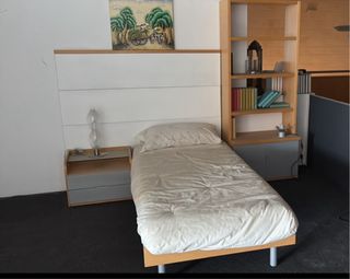 Dormitorio juvenil - Cama nido + estanteria