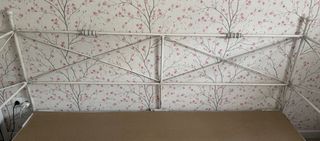 Cama diván forja blanca 105cm