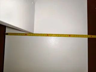 Chimenea decorativa blanca de madera