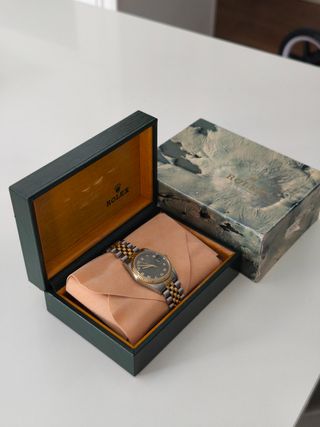 Rolex Oyster Datejust esfera rara anagrama Rolex.