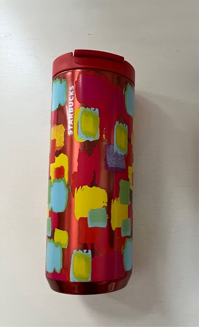 Copo térmico de Starbucks vermelho