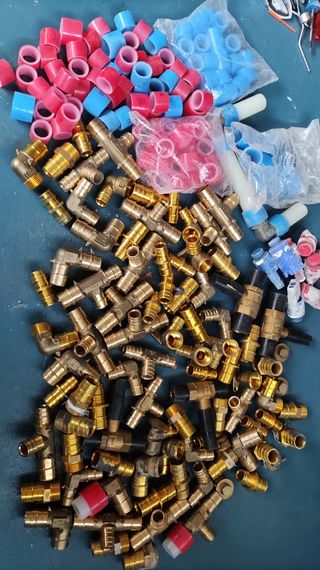 100 Accesorios laton PEX fontanería , lampistería