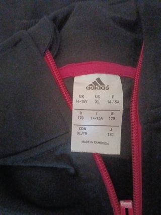 Chándal Adidas niña negro