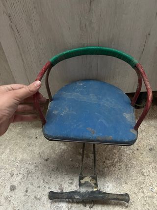 Asiento bici antiguo de niños vintage 