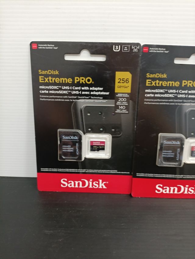 2tarjetas microSDXC SanDisk Extreme PRO 256GB