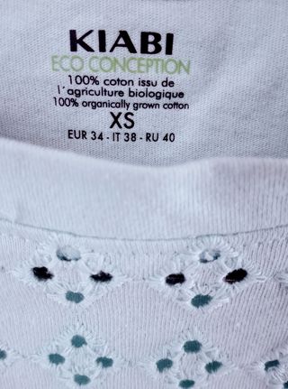 Top estivo celeste tg XS