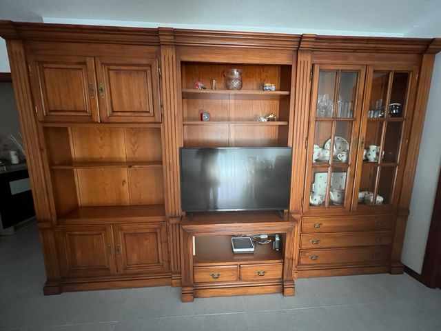 Muebles salón madera - Completo