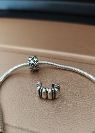 Clips Pandora plata - 2uds