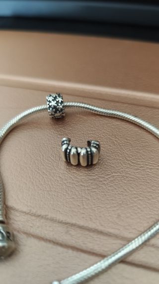 Clips Pandora plata - 2uds