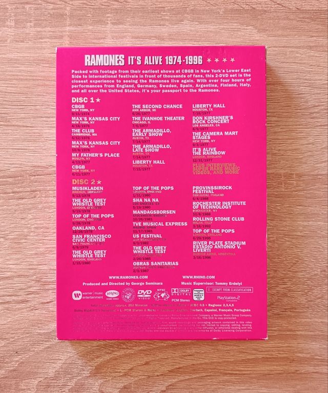 DVD Ramones It's Alive 1974-1996