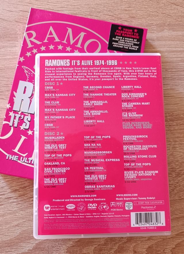 DVD Ramones It's Alive 1974-1996