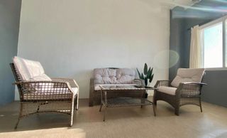 Conjunto jardín ratán marrón NUEVO