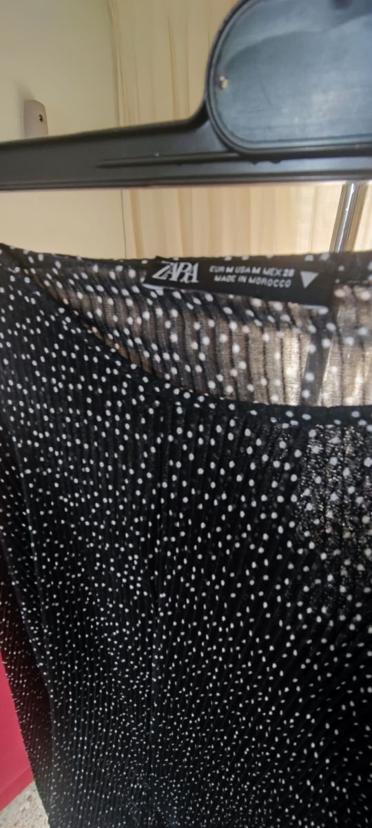 Vestido Zara lunares negro - M.  ENVIO EN 24 Oras