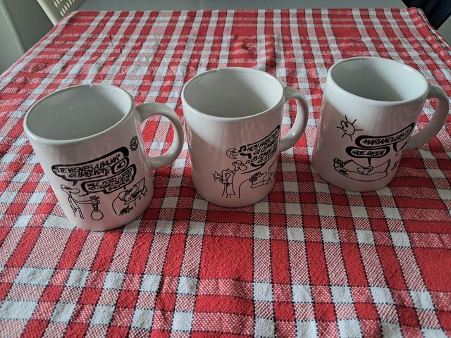 3 Tazas Forges Blancas