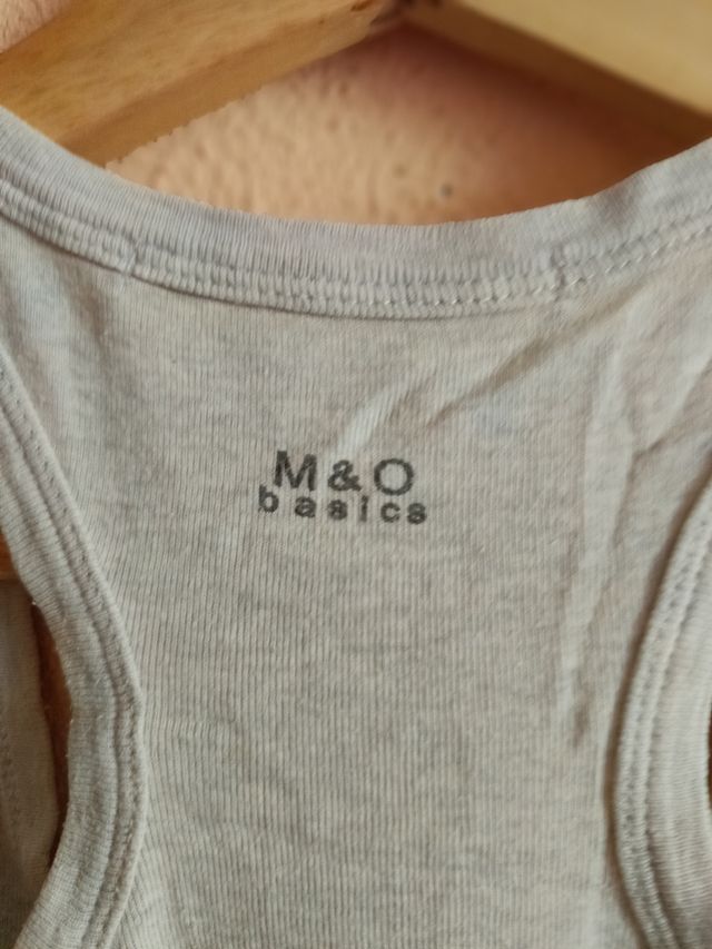 Camiseta gris M&O - Deporte