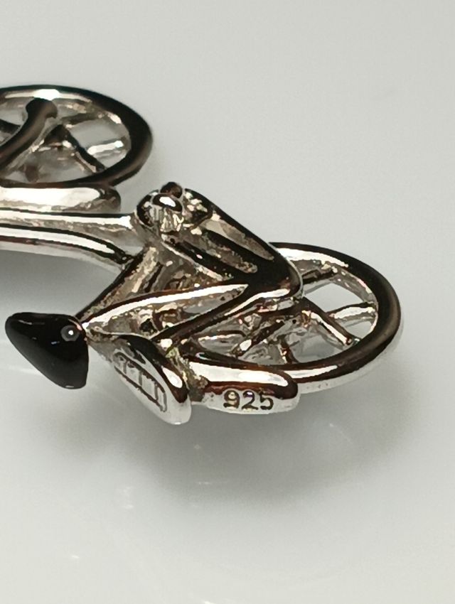 Charm plata 925 bicicleta