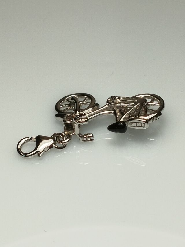 Charm plata 925 bicicleta
