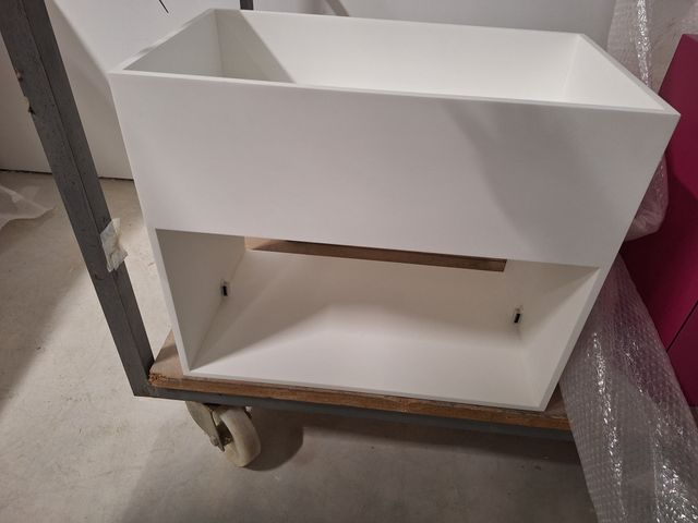 Conjunto De Lavabo + Cajonera + Armario Con Espejo