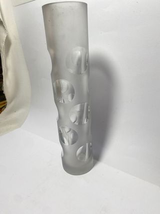Vaso portafiori a bolle d’aria in vetro anni ‘70