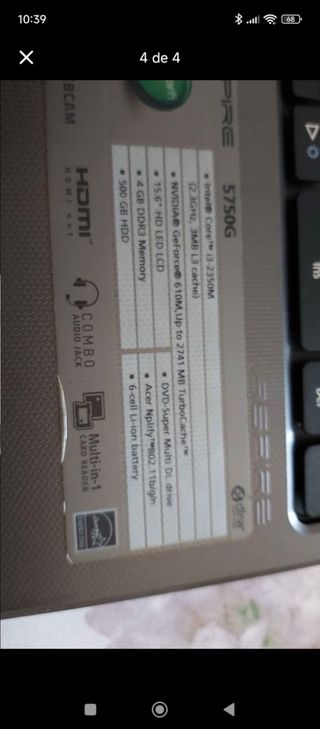 Notebook Acer Aspire - Preto