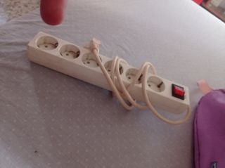 Regleta 6 enchufes - alargadera