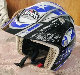 Casco Trial Airoh M - Azul/Blanco