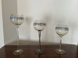 3 Copas Decoración Vintage