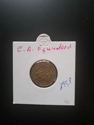 5 Monedas África: Kenia, Guinea Ecuatorial...