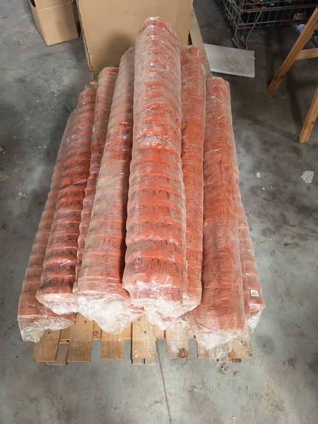 Malla plástica naranja -