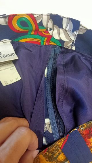 Falda náutica vintage talla M como Nueva con forro