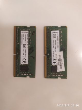 RAM portatil/sobremesa DDR3/DDR4