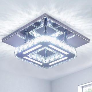 Lámpara de techo led tipo araña cristal 20cm