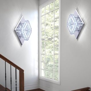Lámpara de techo led tipo araña cristal 20cm
