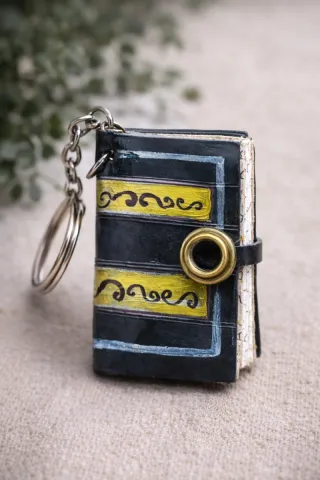Portachiavi Libri camera d'aria pneumatico upcycle