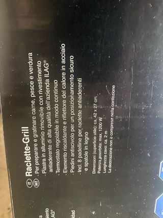 Raclette Grill SilverCrest 1200W