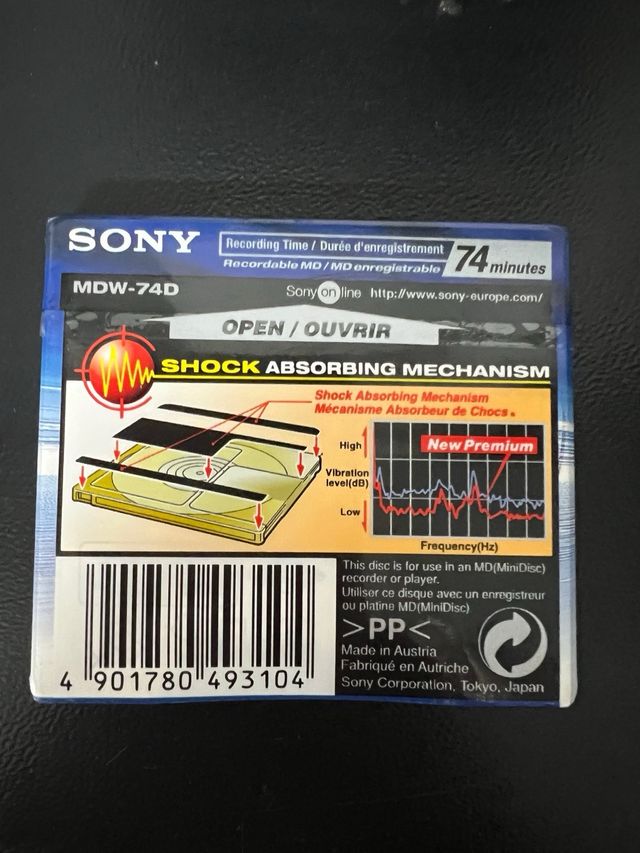 Sony MDW-74D MiniDisc Premium 74 min
Sin desprecin