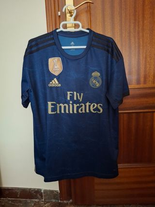 Camiseta Real Madrid Adidas azul y dorada