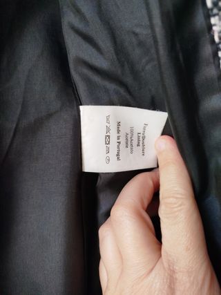 Abrigo de paño de mujer de lana 