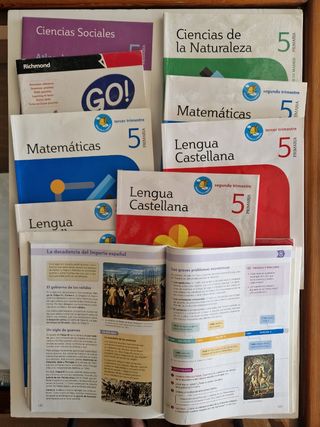 Lote libros 5º primaria