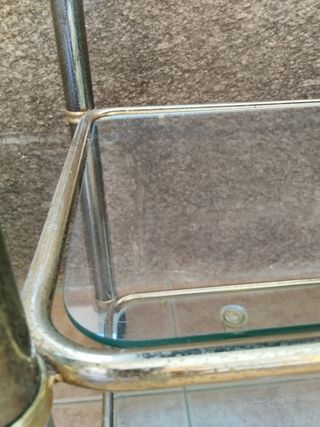 Carrito auxiliar vintage cristal