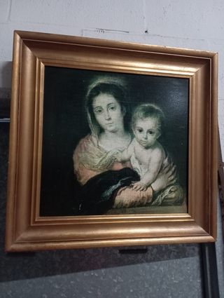 Cuadro Virgen con Niño - Antiguo