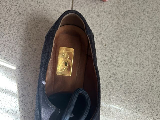 Zapatos ante azul marino talla 37